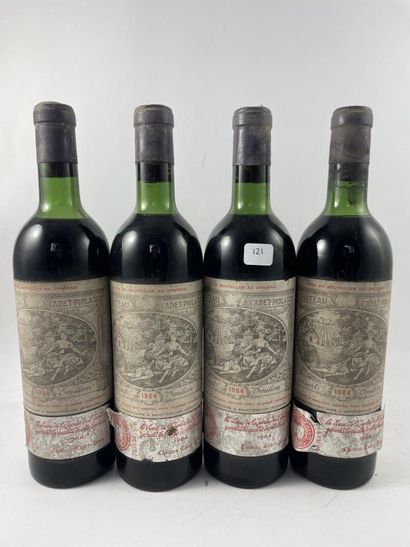 4 btls Château Cadet-Piola 1964 - Saint-...