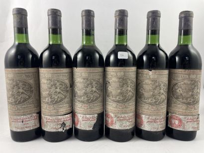 6 btls Château Cadet-Piola 1964 - Saint-...