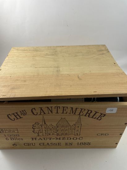 CBO6 btls Château Cantemerle 1998 - Haut...