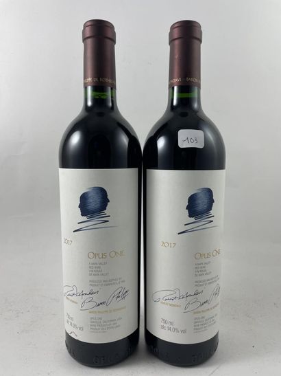 2 btls Opus One 2017 - Napa Valley
