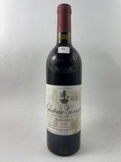 1 btl Château Giscours 1982 - Margaux (stained,...
