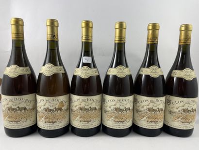6 btls Vouvray 1989 - Clos du Bourg - 1ère...