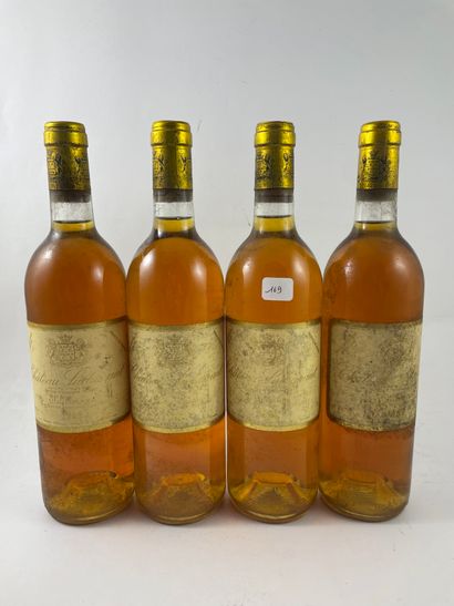 4 btls Château Suduiraut 1989 - Sauternes...