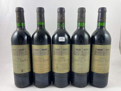 5 btls Château Cantenac Brown 1994 - Margaux...