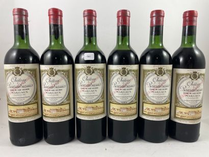 6 btls Château Rauzan-Gassies 1964 - Mar...