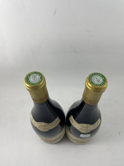 2 btls Vouvray 1990 - Le Mont - 1ère Trie...