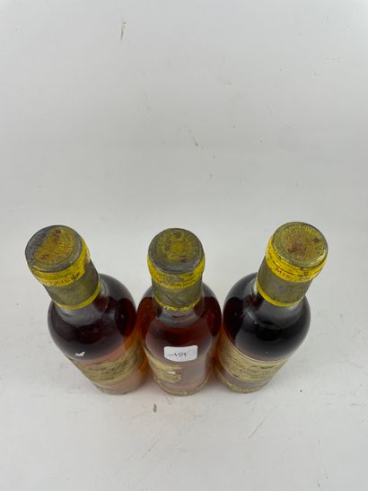 3 demi btls Château d'Yquem 1979 - Sauternes...