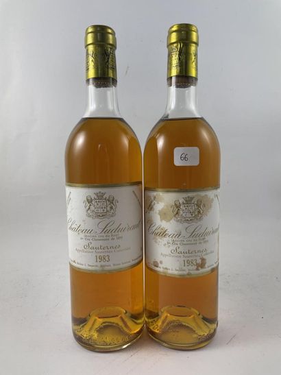 2 btls Château Suduiraut 1983 - Sauternes...