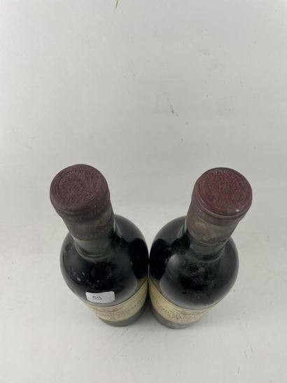 2 btls Château Bel-Air Marquis d'Aligré 1966...