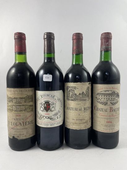 4 btls dont 1 btl Château la Louvière 1978...