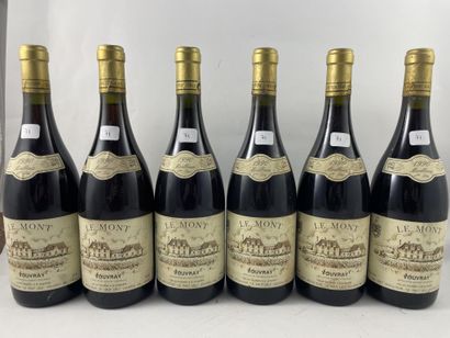 6 btls Vouvray 1990 - Le Mont - 1ère Trie...