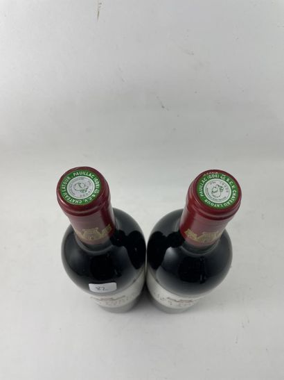2 btls Château Les Forts de Latour 1987 -...