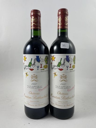 2 btls Château Mouton Rothschild 1997 - ...
