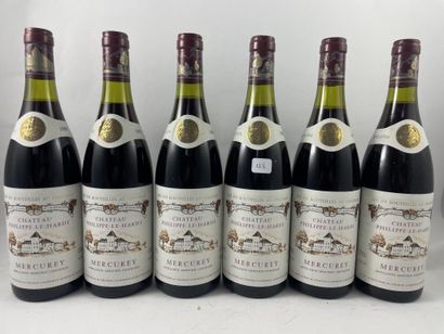 6 btls Mercurey 1988 - Château Philippe-...