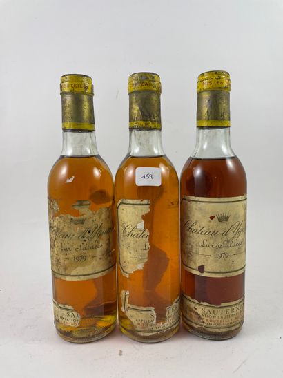 3 demi btls Château d'Yquem 1979 - Sauternes...