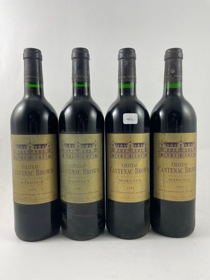 4 btls Château Cantenac Brown 1997 - Mar...