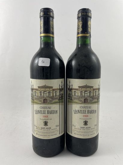 2 btls Château Léoville Barton 1988 - Sa...