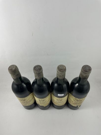 4 btls Château Marquis d'Aligre 1986 - Margaux...