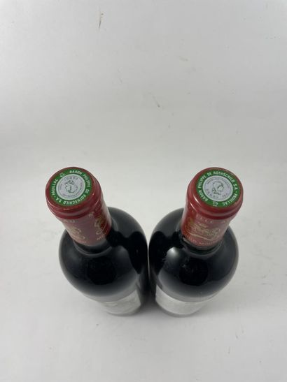 2 btls Château Mouton Rothschild 1996 - ...