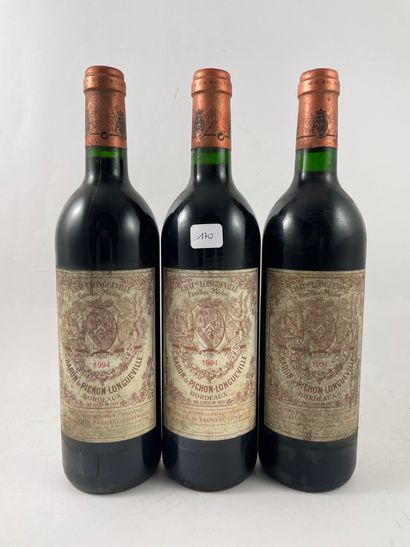 3 btls Château Pichon Longueville Baron 1994...