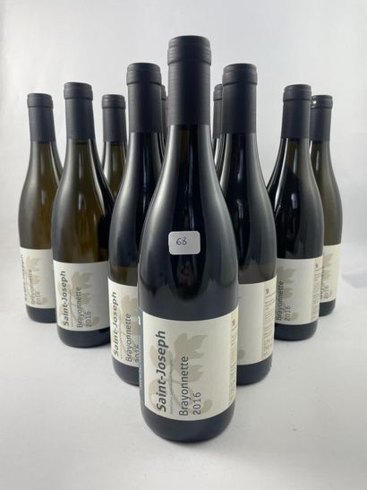 12 btls Saint-Joseph (blanc) 2016 - Brayonnette...