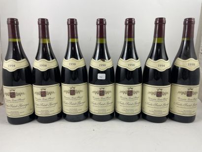7 btls Nuits-Saint-Georges 1998 - Domaine...