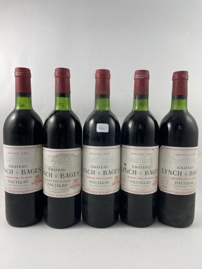 5 btls Château Lynch Bages 1979 - Pauillac...
