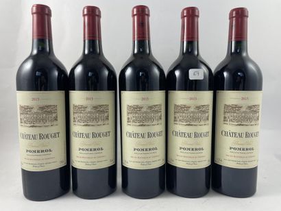 5 btls Château Rouget 2013 - Pomerol