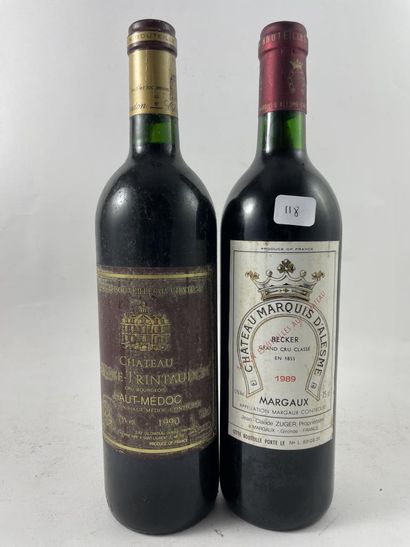 2 btls dont 1 btl Château Larose-Trintaudon...