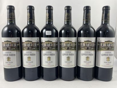 6 btls Château Léoville Barton 2004 - Sa...