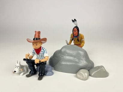 HERGE / TINTIN IN INDIAN AMERICA - Lead MOULINSART...