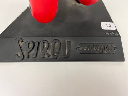 CHALAND / SPIROU SURPRIS - Polychrome resin...