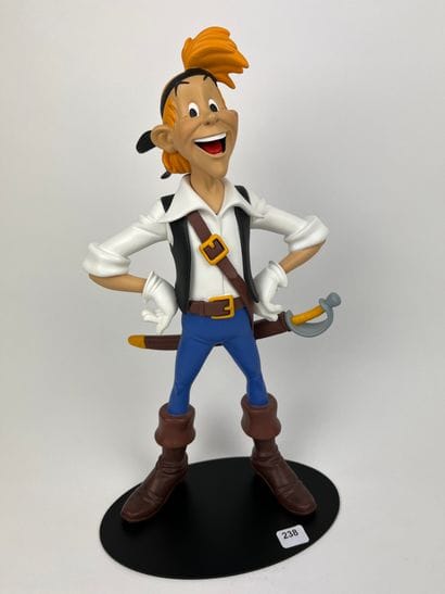 UDERZO / JEHAN PISTOLET - Statuette en résine...