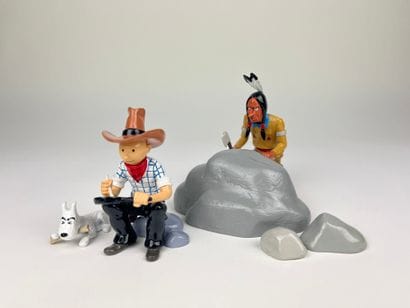 HERGE / TINTIN IN INDIAN AMERICA - Lead MOULINSART...