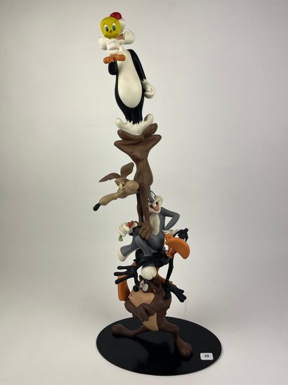 LE TOTEM LOONEY TUNES - Resin statuette (60cm)...