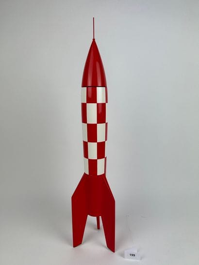 HERGE / OBJECTIF LUNE / FUSEE XFLR-6 - Resin...