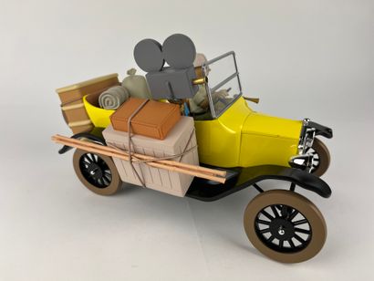 HERGE / TINTIN AU CONGO / FORD T JAUNE -...