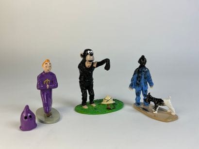 HERGE / HADDOCK TRIO - Set of 3 figurines...