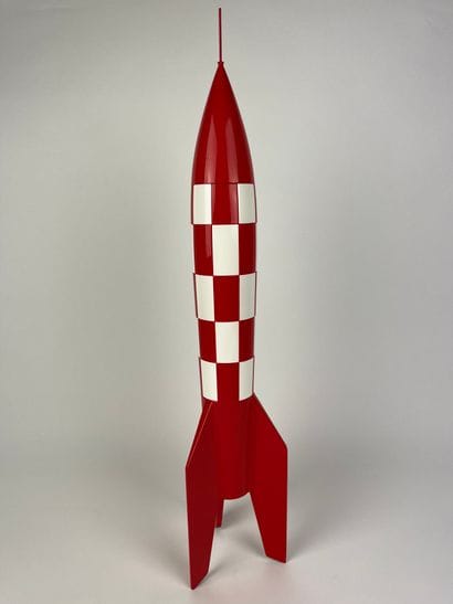 HERGE / OBJECTIF LUNE / FUSEE XFLR-6 - Resin...