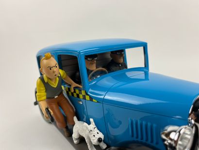 HERGE / TINTIN IN AMERICA / TAXI BLEU - Resin...