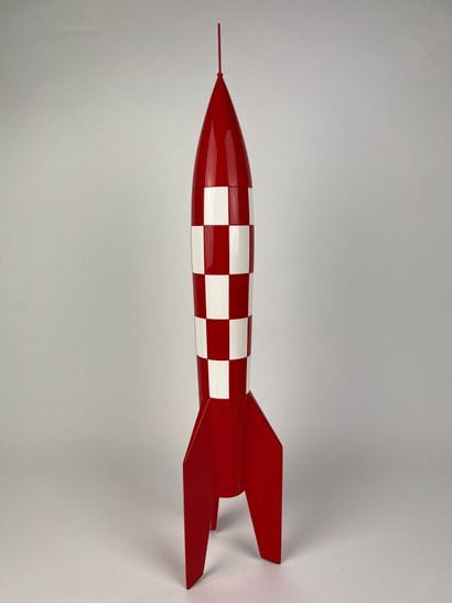HERGE / OBJECTIF LUNE / FUSEE XFLR-6 - Resin...