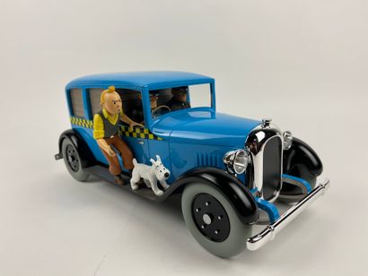 HERGE / TINTIN IN AMERICA / TAXI BLEU - Resin...