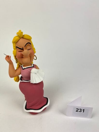 UDERZO / BONNEMINE - Resin statuette (13cm)...