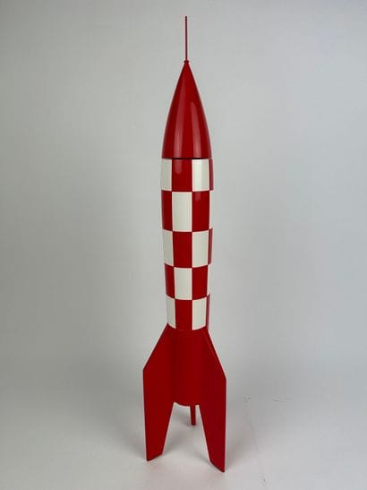 HERGE / OBJECTIF LUNE / FUSEE XFLR-6 - Resin...