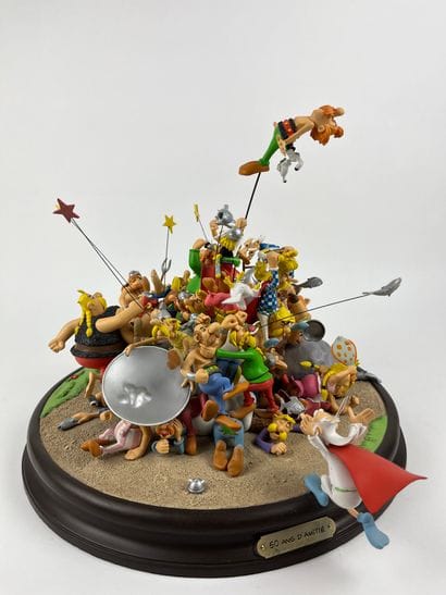 UDERZO / ASTERIX ET OBELIX / LA BAGARRE «50...