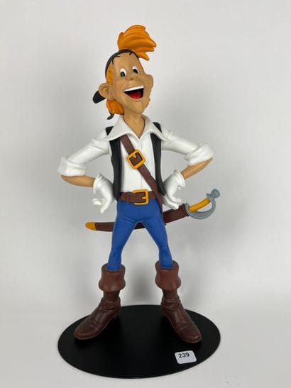 UDERZO / JEHAN PISTOLET - Statuette en résine...