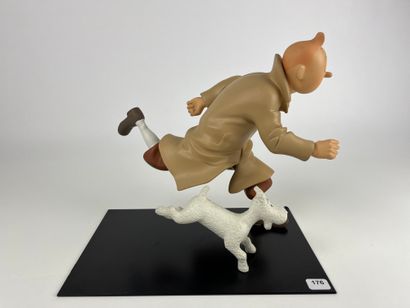 HERGE / L'ILE NOIRE / TINTIN ET MILOU RUNNING...