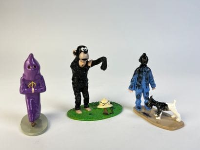 HERGE / HADDOCK TRIO - Set of 3 figurines...