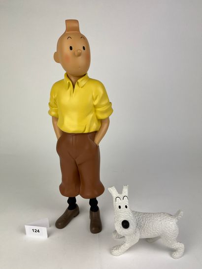 HERGE / TINTIN AND MILOU STANDING - Resin...