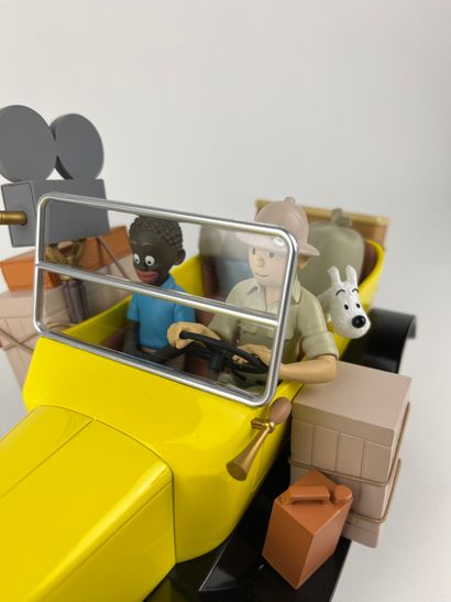 HERGE / TINTIN AU CONGO / FORD T JAUNE -...